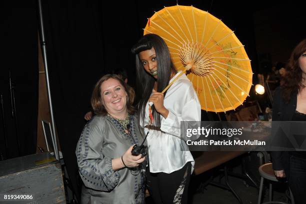 Alice Turner and VV Brown attend EXPRESS Celebrates 30 Years of Fashion at Eyebeam Studios on May 20, 2010 in Brooklyn, New York.