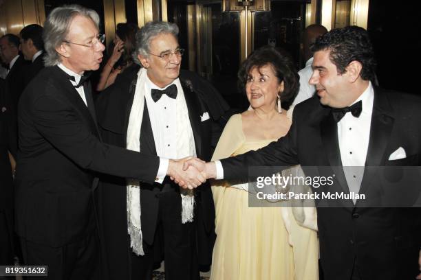 Julian Zugazagoitia, Placido Domingo, Marta Ornelas and Alvaro Domingo attend EL MUSEO'S 2010 Annual Gala at Cipriani 42nd Street on May 27th, 2010...