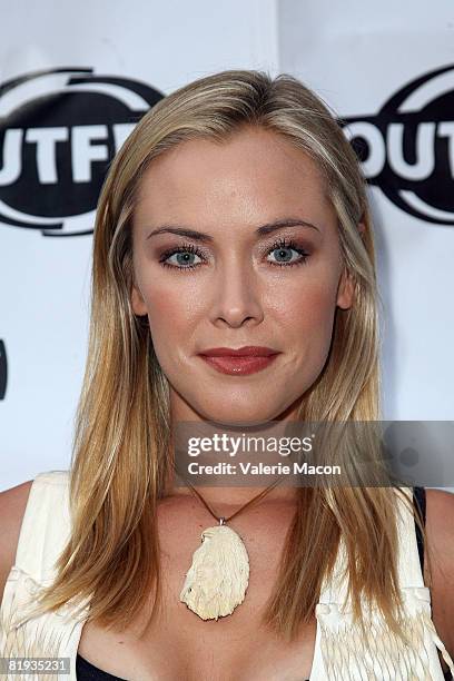 Actress Kristen Loken attends the "In The Mix", the ultimate LGBT film festival touring party celebrating Outfest 2008 at the Eleven Night Club on...