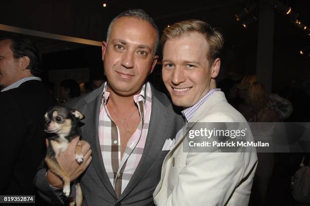 Mijo, Joseph Runfola and Matthew Kowles attend HOUSING WORKS, DESIGN ON A DIME, opening night reception at Metropolitan Pavillion on May 6, 2010 in...