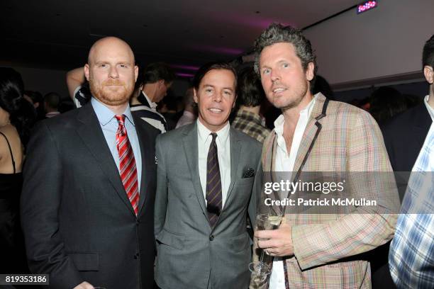 Anthony Sperduti, Andy Spade and Bill Powers attend AOL Celebrates Project on Creativity with CHUCK CLOSE at New Museum on May 26, 2010 in New York...