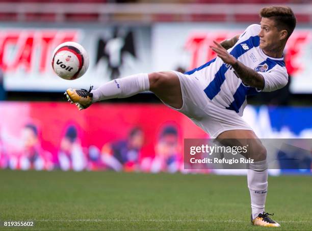 Otavio Monteiro of Porto controls the ball during the friendly match between Chivas and Porto at Chivas Stadium on July 19, 2017 in Zapopan, Mexico.