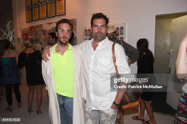 John Mollett and Kai Kuhne attend PYT - Pretty Young Thing - co-curated by Anne Huntington & Diana Campbell at 833 Broadway on May 22, 2010 in New...