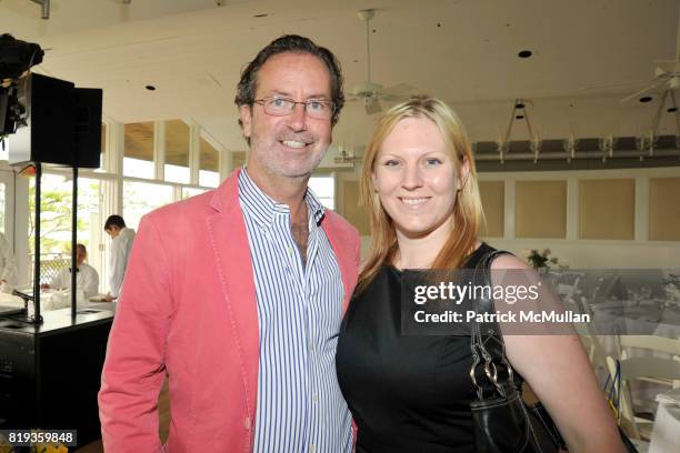 Christopher Robins and Sara Landon attend MIRACLE HOUSE 20th Anniversary Memorial Day Summer Kickoff Benefit honoring Amy Chanos and Jim Chanos at...