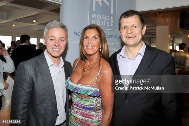 Cory Shields, Amy Chanos and Gerry Logue attend MIRACLE HOUSE 20th Anniversary Memorial Day Summer Kickoff Benefit honoring Amy Chanos and Jim Chanos...