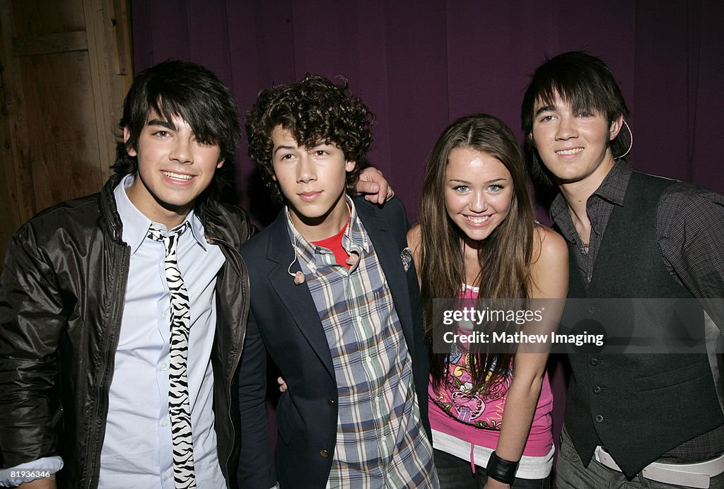 Miley Cyrus and The Jonas Brothers Visit Six Flags Magic Mountain