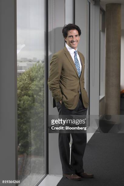 Mauricio Ramos, chief executive officer of Millicom International Cellular SA, poses for a photograph following an interview in London, U.K., on...