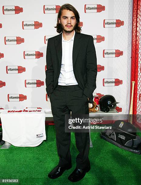 Actor Emile Hirsch attends Vitaminwater's MLB All-Star week celebration at Hudson Terrace on July 14, 2008 in New York City.