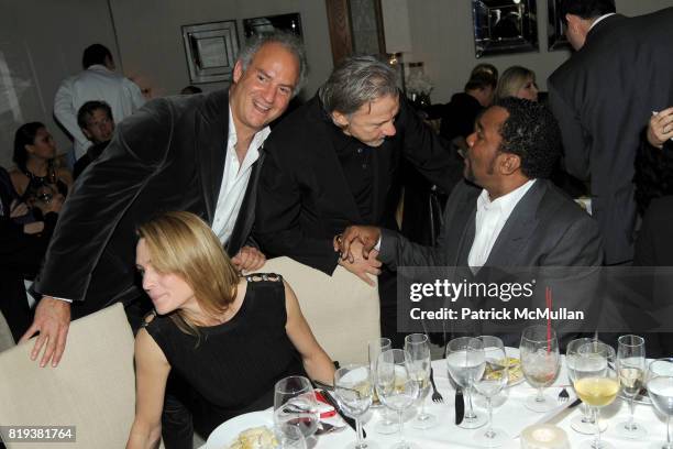 Robin Wright Penn, Charles Finch, Harvey Keitel and Lee Daniels attend CHANEL and CHARLES FINCH Pre-Oscar Dinner at Madeo Restaurant on March 6, 2010...