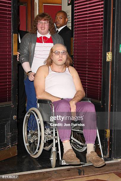 Matt Lucas and David Walliams pose in the awards room during the National Television Awards 2007, at the Royal Albert Hall on October 31, 2007 in...