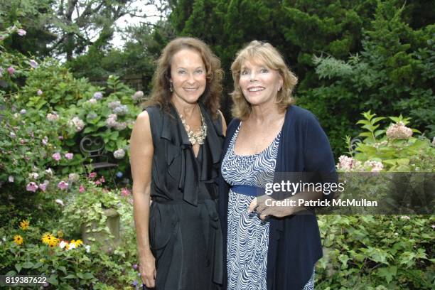 Nancy Hodin and Judy Licht attend JUDY LICHT and JERRY DELLA FEMINA Hosts Cocktails for STEPHANIE WINSTON WOLKOFF and DAVID WOLKOFF at the Della...