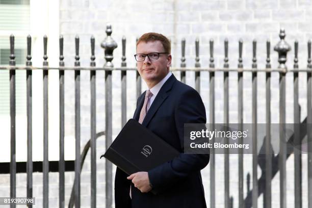 Stephen Martin, director general of the Institute of Directors, arrives in Downing Street for a business advisory group meeting in London, U.K., on...