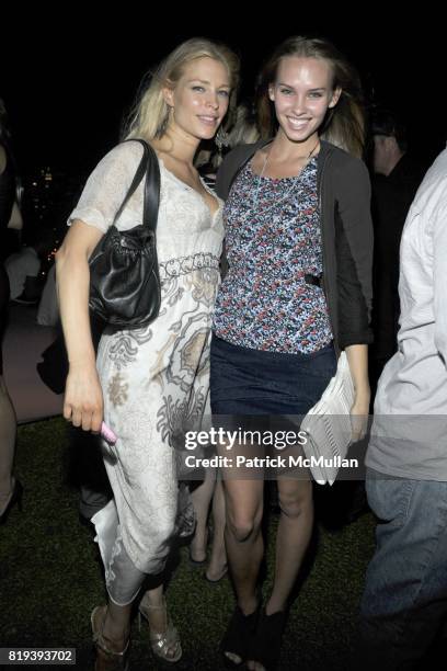 Cynthia Kirchner and Dani Dwyer attend THE CINEMA SOCIETY & 2IST Host The After Party for "TWELVE" at Le Bain at The Standard Hotel on July 28, 2010...
