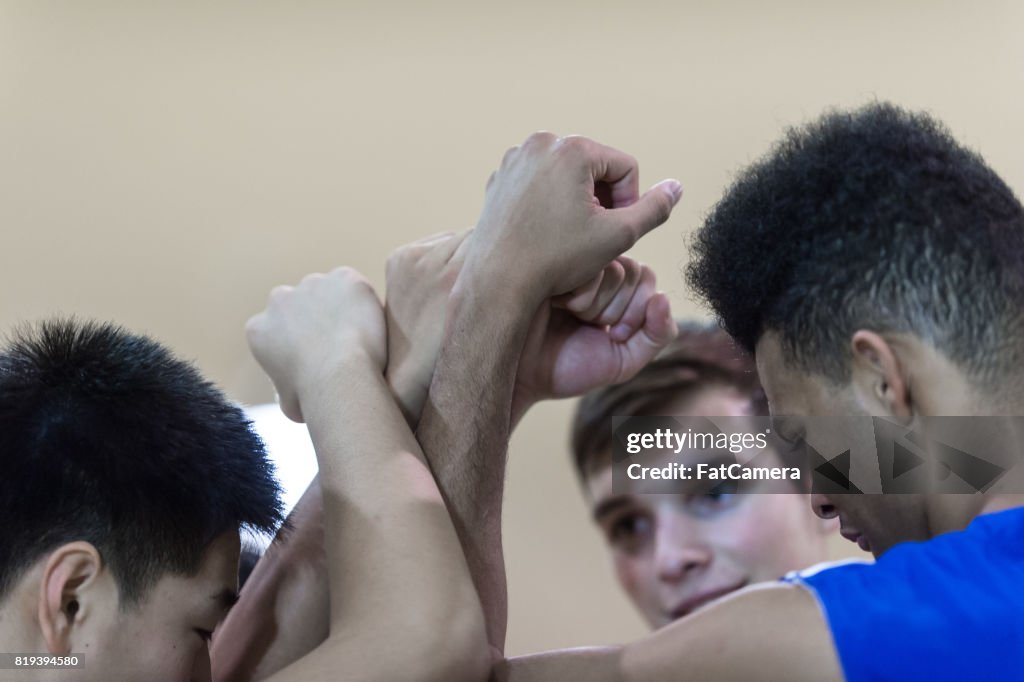 Boys high school basketball team: