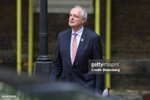 Paul Polman, chief executive officer of Unilever NV, arrives in Downing Street for a business advisory group meeting in London, U.K., on Thursday,...