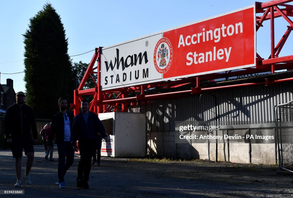 Accrington Stanley v Huddersfield Town - Pre-Season Friendly - The Wham Stadium