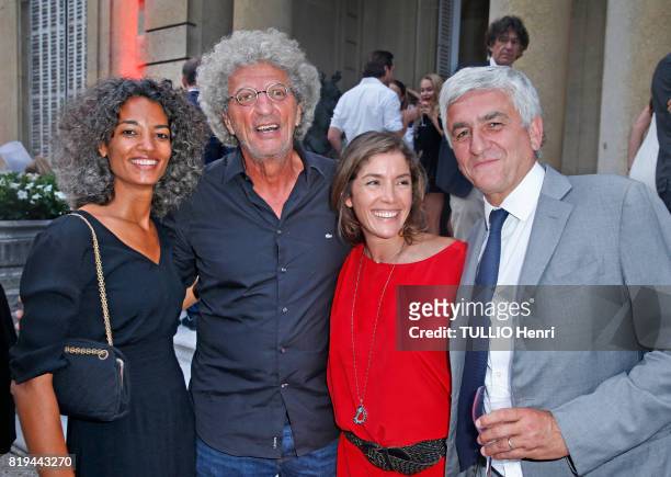 At the evening gala for the 40th anniversary of Benjamin Patou at the Hotel Salomon de Rothschild, Elie Chouraqui with his wife Isabelle Sulpicy,...