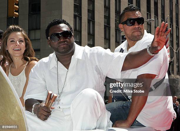 David Ortiz of the Boston Red Sox during the MLB All-Star Game Red Carpet Parade on July 15, 2008 in New York City.