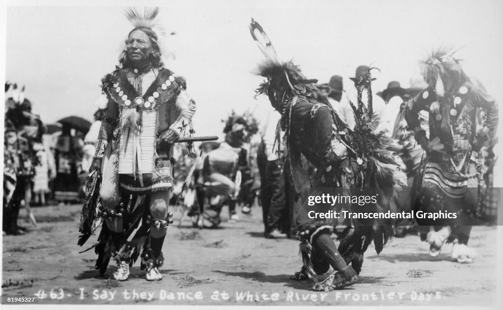 Sioux Rituals Native American Sioux participate in a tribal dance at White River ...