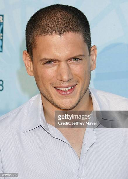 Wentworth Miller arrives at the Fox All-Star Party At The Pier at the Santa Monica Pier on July 14, 2008 in Santa Monica, California.