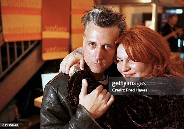 Kurt Voss and Allison Anders at the 1999 Sundance Film Festival