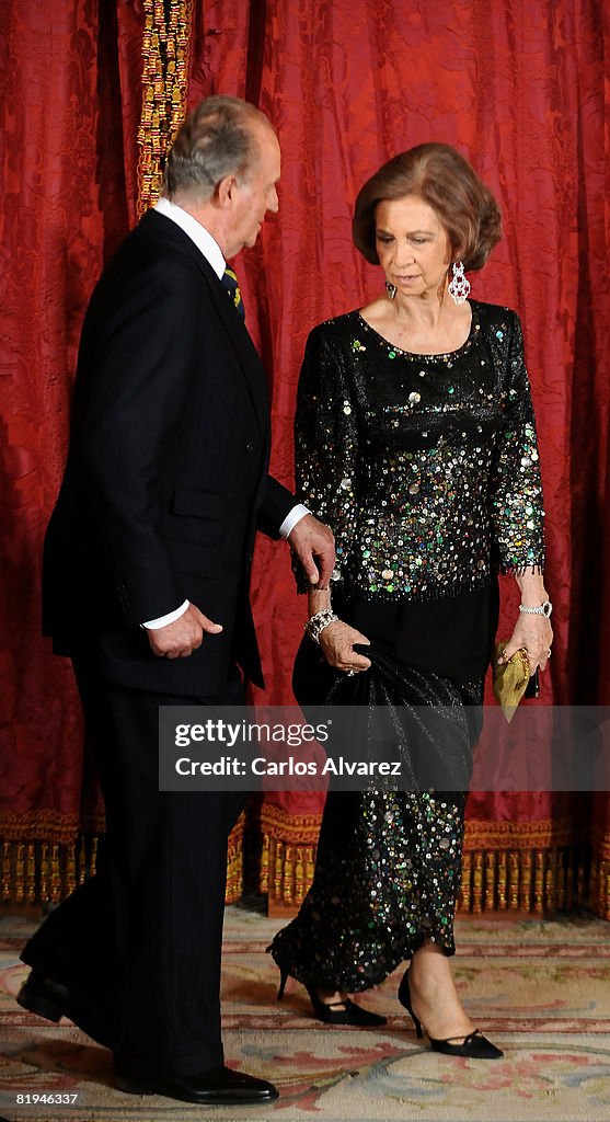 Spanish Royals Host Gala Dinner Honoring Saudi Arabia King