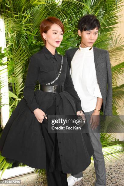 Guests attend the show during the Galia Lahav Haute Couture Fall/Winter 2017-2018 show as part of Haute Couture Paris Fashion Week on July 2, 2017 in...