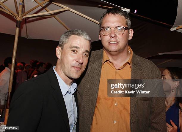 Columbia's Matt Tolmach and director Adam McKay pose at the after party for the premiere of Sony Picture's "Step Brothers" at the Village Theater on...