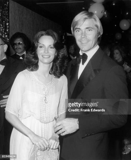 American actress Jaclyn Smith and her new husband, actor Dennis Cole attend the 23rd Annual Thalians Ball at the Century Plaza Hotel in Century City,...