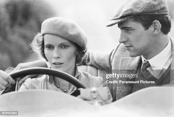 Mia Farrow as Jacqueline De Bellefort and Simon MacCorkindale as Simon Doyle in a scene from the 1978 film version of Agatha Christie's thriller...