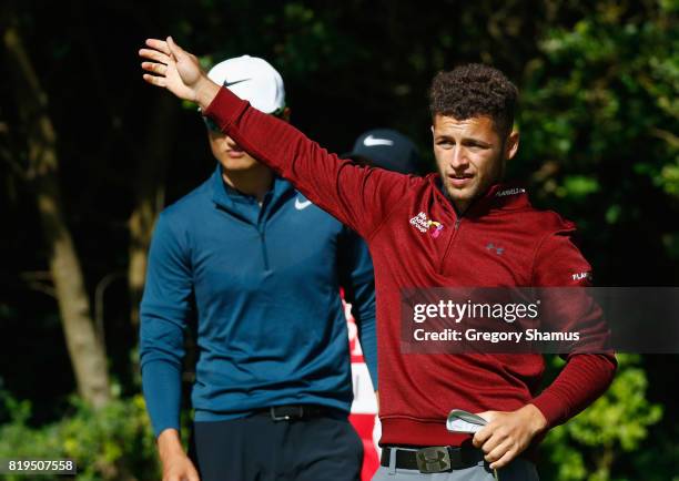 Haydn McCullen of England hits his tee shot on the 5th hole during the first round of the 146th Open Championship at Royal Birkdale on July 20, 2017...