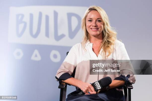 Tamzin Outhwaite during a BUILD event at AOL London on July 20, 2017 in London, England.