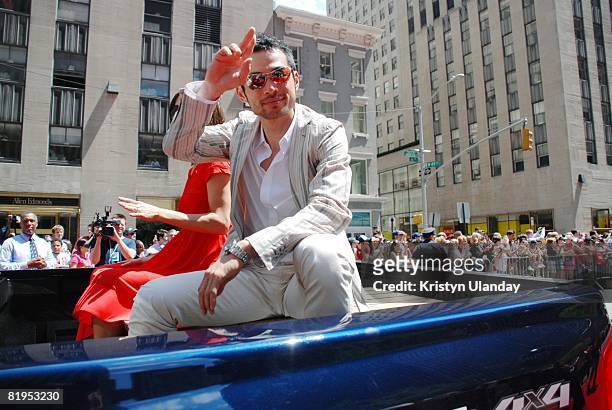 All Star Red Carpet Show: Seattle Mariners Ichiro Suzuki in truck during All Star Parade on Avenue of the Americas. New York, NY 7/15/2008 CREDIT:...
