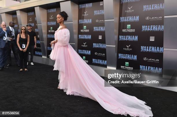 Singer/actress Rihanna arrives at the Los Angeles premiere of 'Valerian and the City of a Thousand Planets' at TCL Chinese Theatre on July 17, 2017...