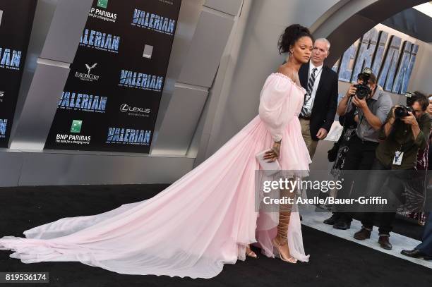 Singer/actress Rihanna arrives at the Los Angeles premiere of 'Valerian and the City of a Thousand Planets' at TCL Chinese Theatre on July 17, 2017...