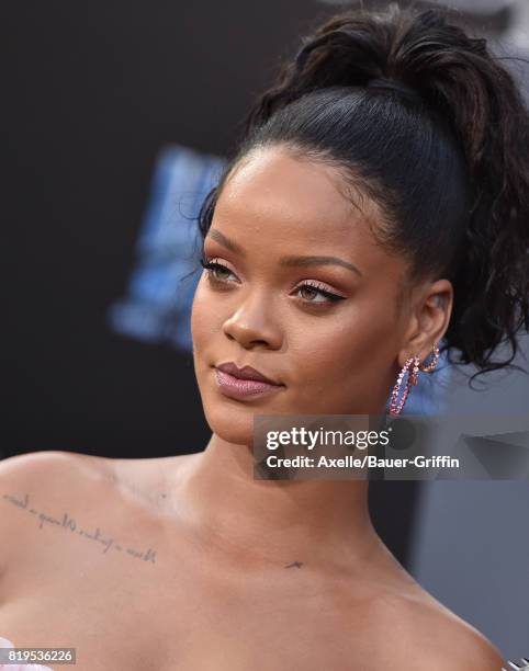 Singer/actress Rihanna arrives at the Los Angeles premiere of 'Valerian and the City of a Thousand Planets' at TCL Chinese Theatre on July 17, 2017...