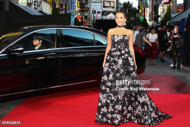 Actress Isabela Moner attends the Japanese premiere of "Transformers: The Last Knight" at TOHO Cinemas Shinjuku on July 20, 2017 in Tokyo, Japan.