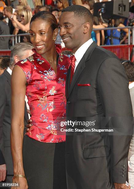 Athlete Lisa Leslie and husband Michael Lockwood arrives at the 2008 ESPY Awards held at NOKIA Theatre L.A. LIVE on July 16, 2008 in Los Angeles,...