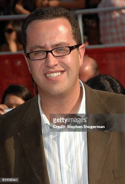 Jared Fogle arrives at the 2008 ESPY Awards held at NOKIA Theatre L.A. LIVE on July 16, 2008 in Los Angeles, California. The 2008 ESPYs will air on...