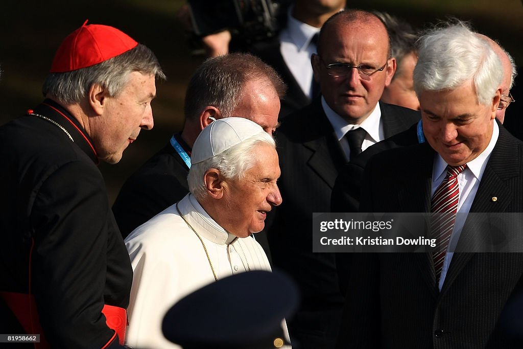 Pope Benedict XVI Welcomed At Government House