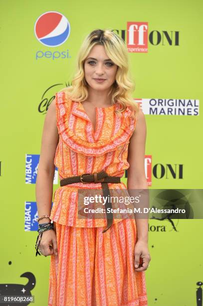 Carolina Crescentini attends Giffoni Film Festival 2017 Day 7 Photocall on July 20, 2017 in Giffoni Valle Piana, Italy.