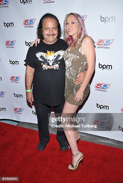 Adult film actors Ron Jeremy and Alana Evans arrive at the BPM Culture Magazine 12-Year Anniversary party, held at the Avalon nightclub on July 16,...