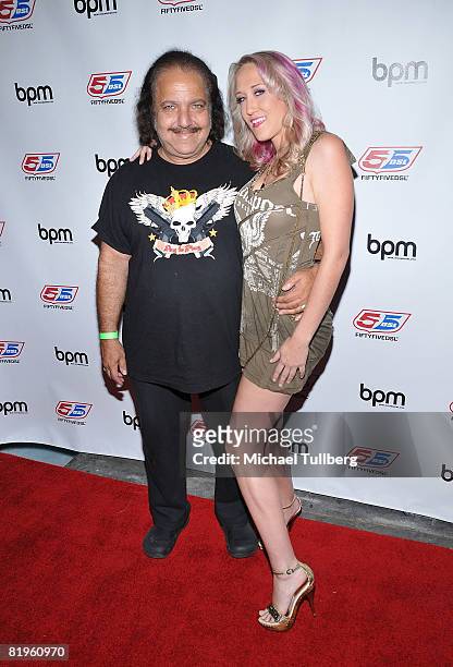Adult film actors Ron Jeremy and Alana Evans arrive at the BPM Culture Magazine 12-Year Anniversary party, held at the Avalon nightclub on July 16,...