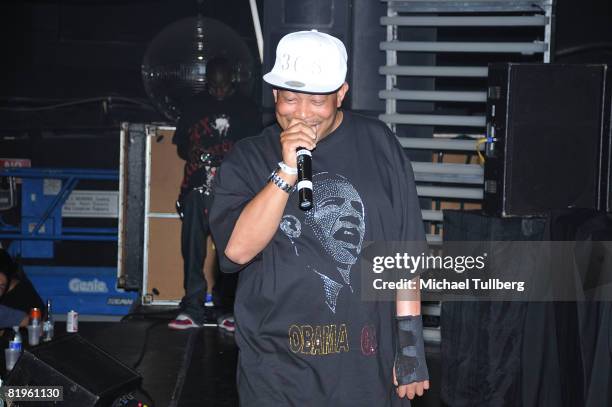 Fresh Kid Ice of the rap group 2 Live Crew performs at the BPM Culture Magazine 12-Year Anniversary party, held at the Avalon nightclub on July 16,...