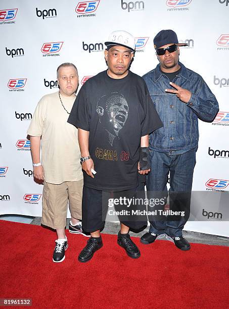 Rap group 2 Live Crew arrives at the BPM Culture Magazine 12-Year Anniversary party, held at the Avalon nightclub on July 16, 2008 in Los Angeles,...