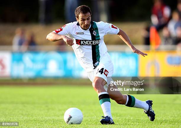 Sharbel Touma of Borussia Moenchengladbach runs with the ball during a pre season friendly match between Borussia Moenchengladbach and West Bromwich...