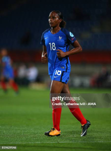 Marie-Laure Delie of France Women during the UEFA Women's Euro 2017 match between France and Iceland at Koning Willem II Stadium on July 18, 2017 in...