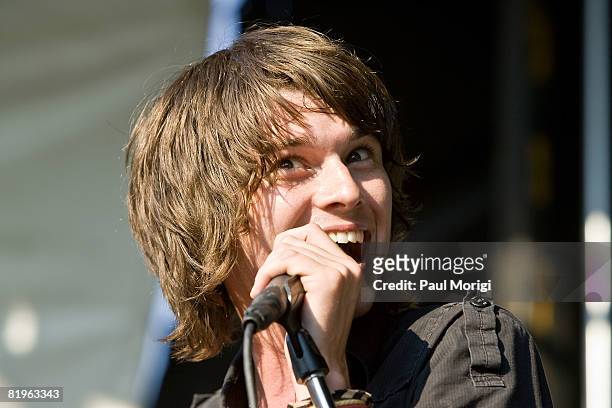 William Beckett of The Academy Is performs at the Vans Warped Tour at the Merriweather Post Pavilion on July 16, 2008 in Columbia, Maryland.