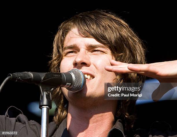 William Beckett of The Academy Is performs at the Vans Warped Tour at the Merriweather Post Pavilion on July 16, 2008 in Columbia, Maryland.