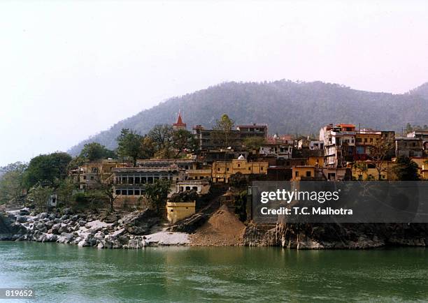 The historic site of Rishikesh a few kilometres away from the holy city of Haridwar in north India. Rishikeshv is known for having a religious...